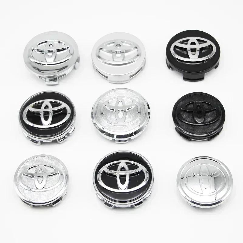 vdcp6 4pcs 57mm/62mm Car Tyre Wheel Center Hub Cap Badge Logo Rim Emblem For Toyota Corolla Camry Yaris CHR Rav4 Auris Verso Avalon