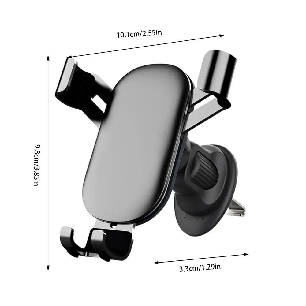 

Car Phone Holder Adjustable Cell Phone Automobile Cradles Phone Holder Secure Driving Automobile Cradles For Family Friends серый
