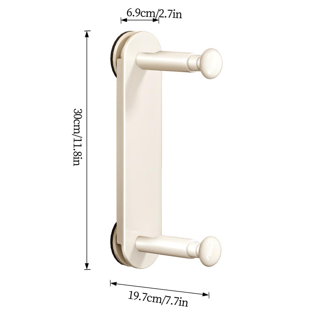 Double-ended hanger storage rack Suitable for wardrobe & balcony Possesses two poles Various types of hangers can be placed