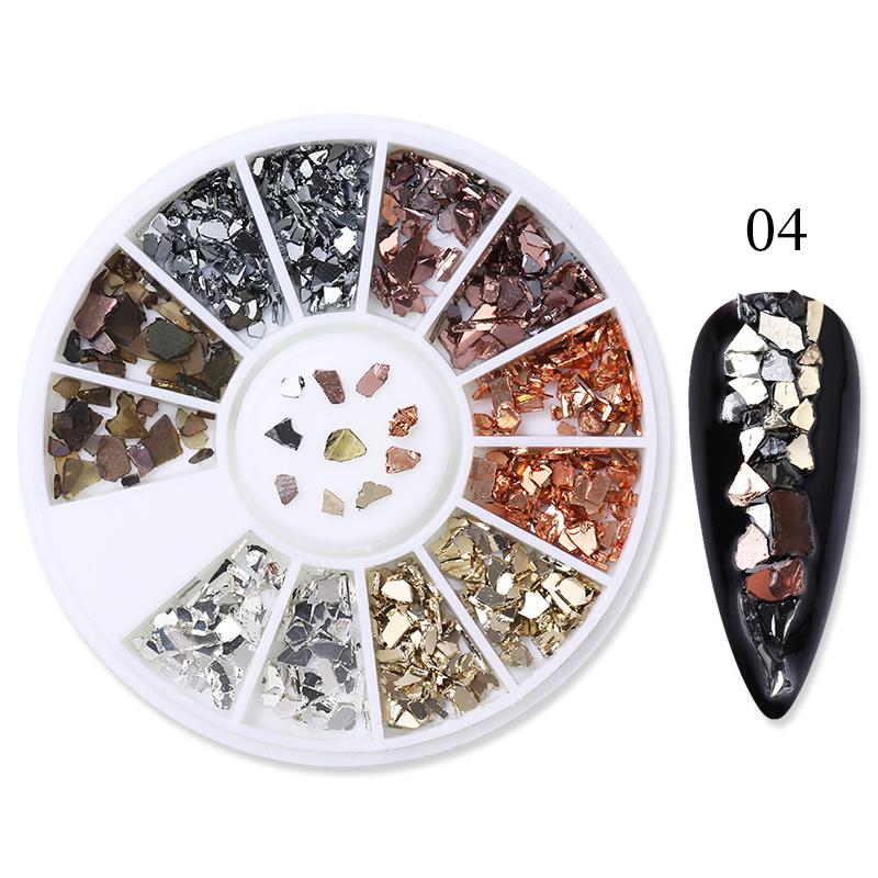 Mixed Color Nail Art Glitter Rhinestone Crystal Gems Jewelry Bead Manicure Decoration Accessories Nail Supplies For Professional