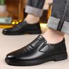 Fashion 2025 New Designer Fashion Non-slip Soft Leather Shoes for Men Solid Color Spring Autumn Causal Dress Shoes Man