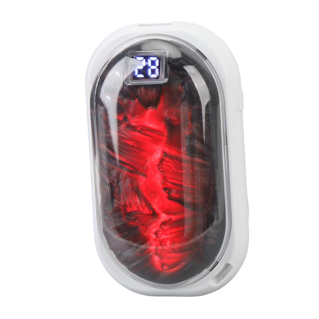 2 In 1 Hand Warmer Power Bank Dynamic Flame Light 3 Temperature Settings 3600mAh Rechargeable