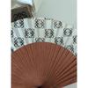 Used LOEWE Anagram Fan, Wooden with Leather Strap, Rare