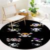 One Piece Round Area Rug Carpet Rug For Living Room Bedroom Sofa Playroom Decor Nonslip Floor Mat