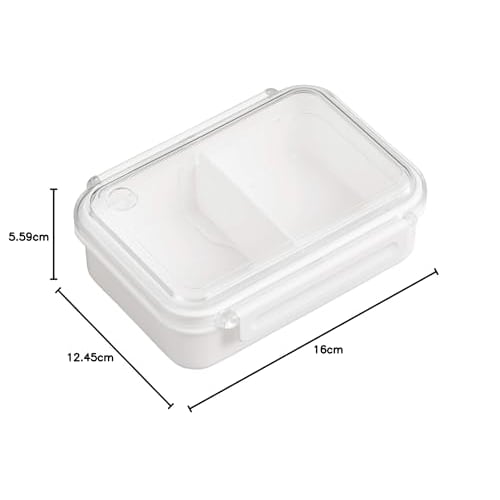 OSK Whole Frozen Lunch Box, White, 500ml, Made In Japan, Divided, Dishwasher and Microwave Safe, Simple and Stylish Storage Container, Time-Saving, Un