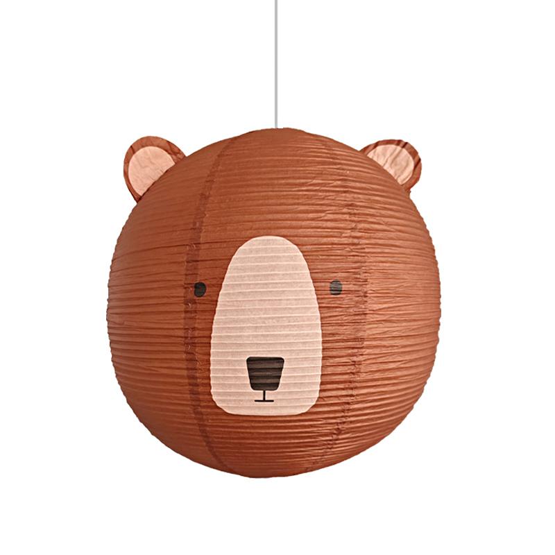 

1 шт. DIY бумажный потолочный светильник для спальни, гостиной, столовой, освещение, абажур в виде лисы, украшение для дома, 3 стиля