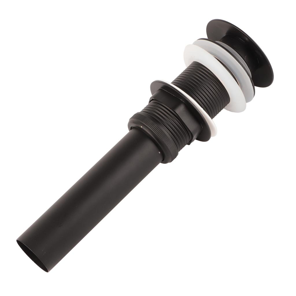 Stainless Steel Bathroom Sink Drain Rustproof Anti Clog Pop Up Drain Stopper Matte Black