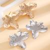 Retro Exaggerated Luxury Alloy Irregular Flower Earrings For Women