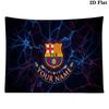 Custom Name FC Barcelona Printed Tapestry – Wall Hanging for Bedrooms, Dorms, and Home Decor