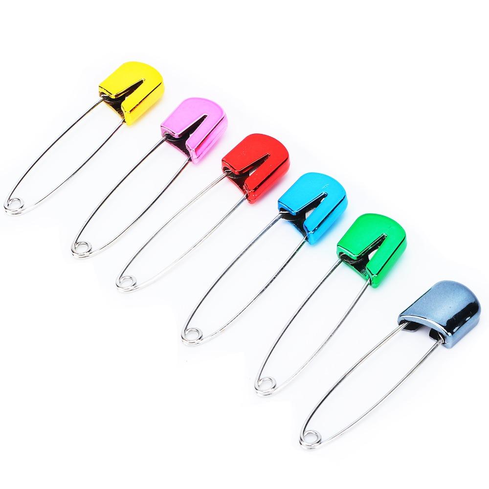 100pcs Safe Hold Clip Diaper Pins Assorted Color Cloth Diaper Pins Safe Safety Pins  For Knitting