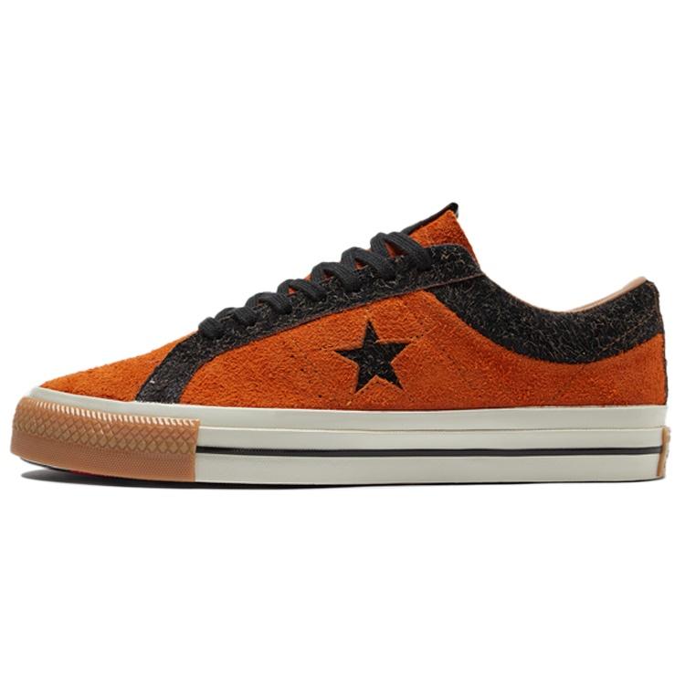 Converse One Star Retro Casual Skate Shoes Orange New Year Series Unisex Men s 173200C EU 45
