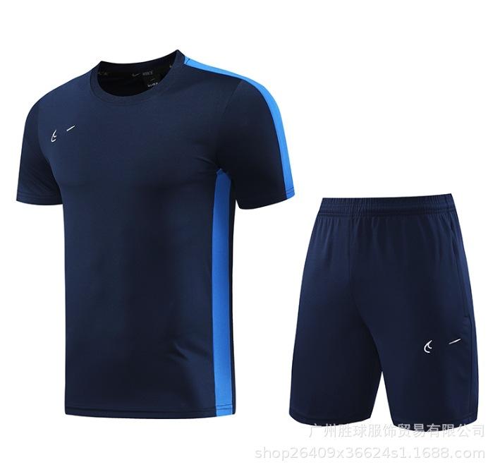 Nk Tuta da Allenamento Pantaloncini a Maniche Corte Casual, Maglia da Calcio, Maglia di Classe, Maglia Sportiva Fitness da Corsa per il Commercio Estero