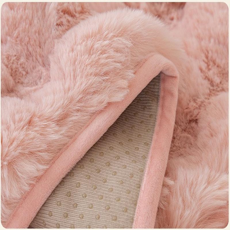 Soft Fur Rabbit Sofa Cover Universal Non-slip Blanket Mat Winter Warm Comfortable Towel Couch Cushion for Living Room Home Decor