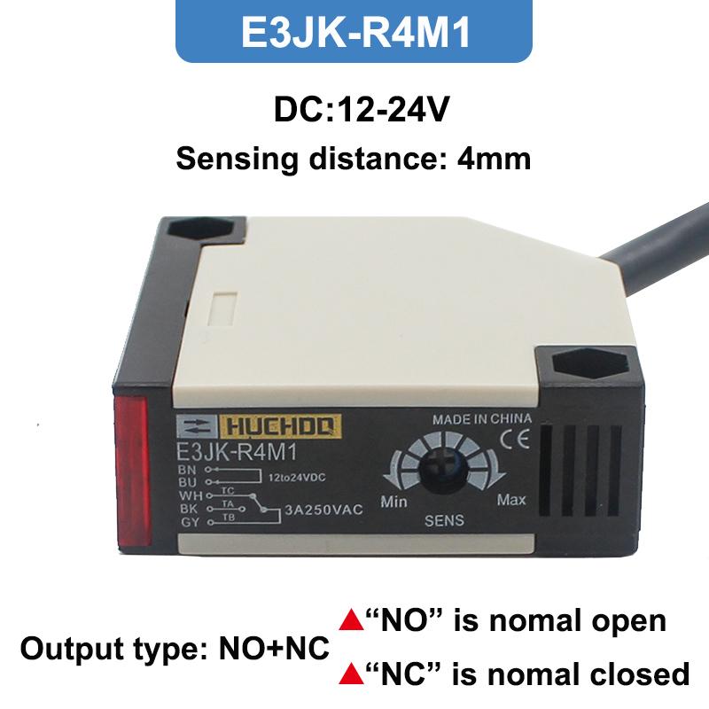 

Расстояние срабатывания 4 мм E3JK-R4M1 DC12-24V / AC90-240V Инфракрасный датчик Зеркальное отражение Индукция с обратной связью Фотоэлектрический переключатель