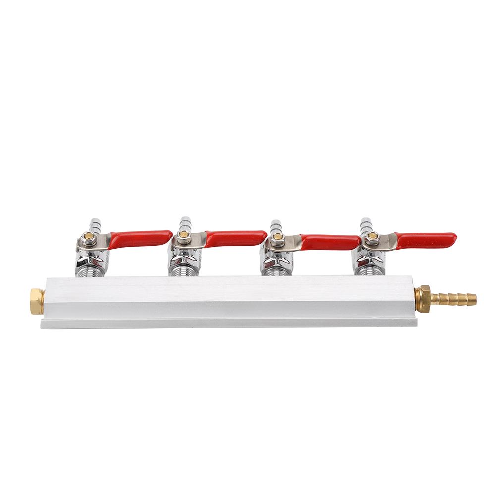 Muti Way Home Co2 Air Gas Manifold Distribution Splitter Beer 4 Way