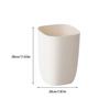 10L Bathroom Bin Portable Dustbin Plastic Paper Basket Rubbish Bins Waterproof Modern Bucket Trash Can for Living Room