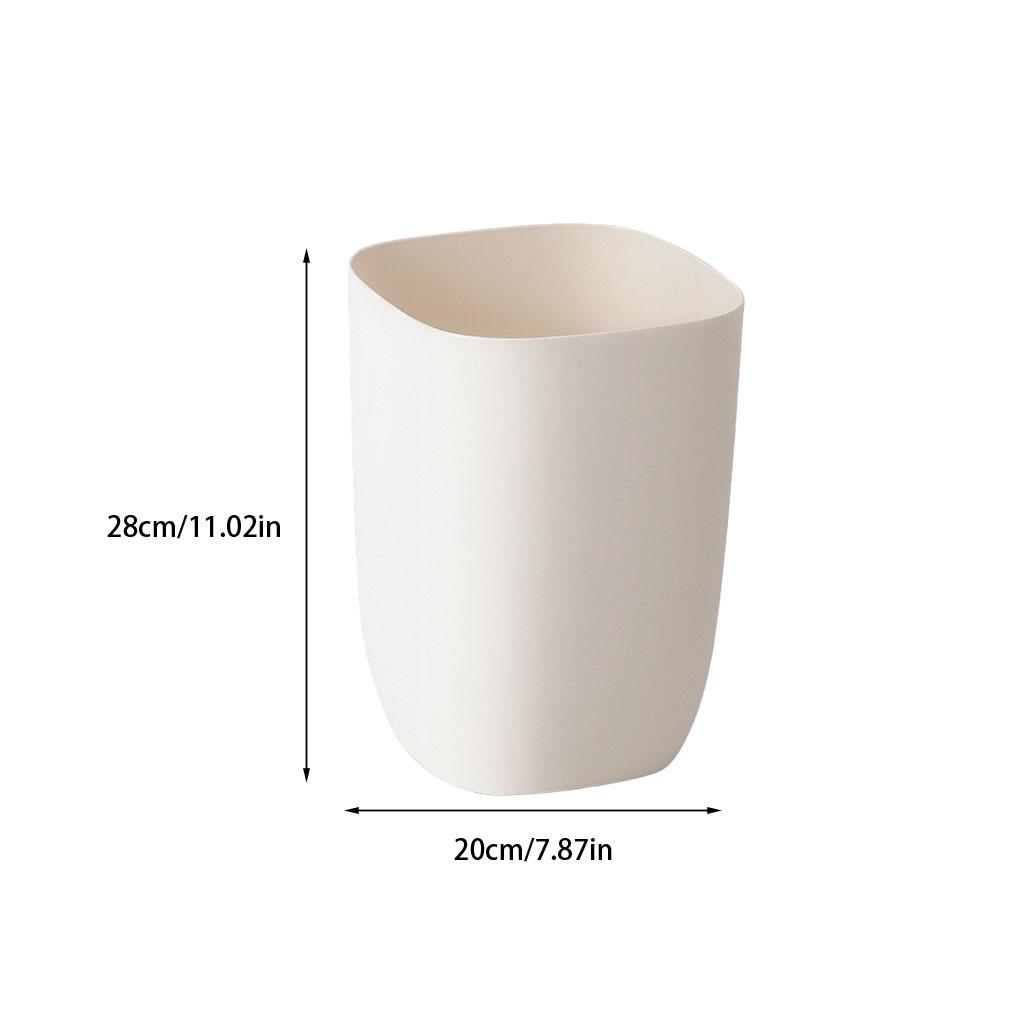 10L Bathroom Bin Portable Dustbin Plastic Paper Basket Rubbish Bins Waterproof Modern Bucket Trash Can for Living Room