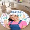 Personalized M-Ms Rachel Round Chair Office Rug - Perfect for Mat, Office Chair & More - Ideal Gift for Birthdays and Holidays