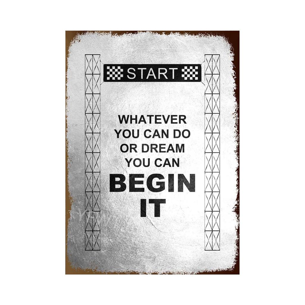 Do Your Best and Work Hard Motivational Quote Metal Tin Sign Art Posters Decorative Wall Art Picture for Office Home Decor