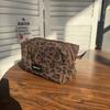 Große Damen Leopard Kosmetiktasche Kastenform Reißverschluss Make-up Tasche Reise Wasch-Make-up Organizer Beauty Case