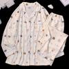 Cloud Cotton New Cute Cartoon Bear Autumn Long Sleeves Can Be Worn Outside Pajamas Women'S Suit Loungewear Real Shot