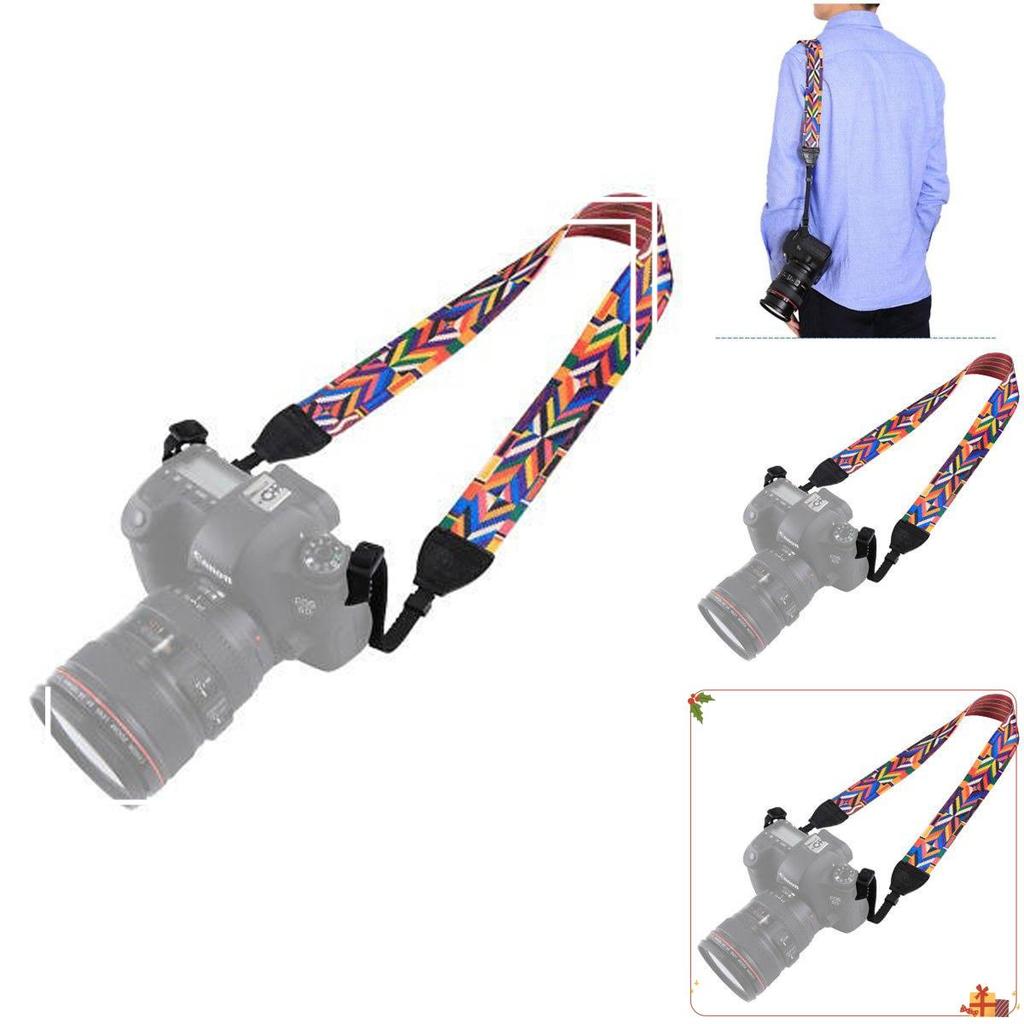 Vintage Ethnic Style Camera Shoulder Strap For Dslr Digital Cameras Fashion Photography Sling