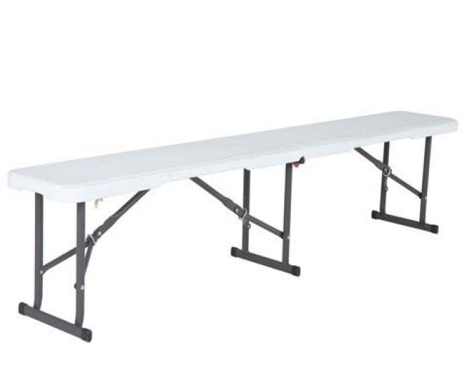 

LIFETIME 6 feet folding bench approx. L183XW29XH42CM