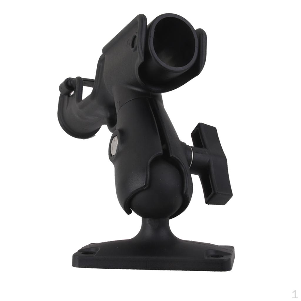 

Boat Kayak Fishing Rod Holder Mount Adjustable Black