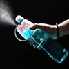 400/600 ml Sport-Sprühwasserflasche, kühle Sprüh-Trinkflasche mit zwei Trinkmöglichkeiten, Sommer-Wasserbecher zum Klettern, Radfahren, Outdoor