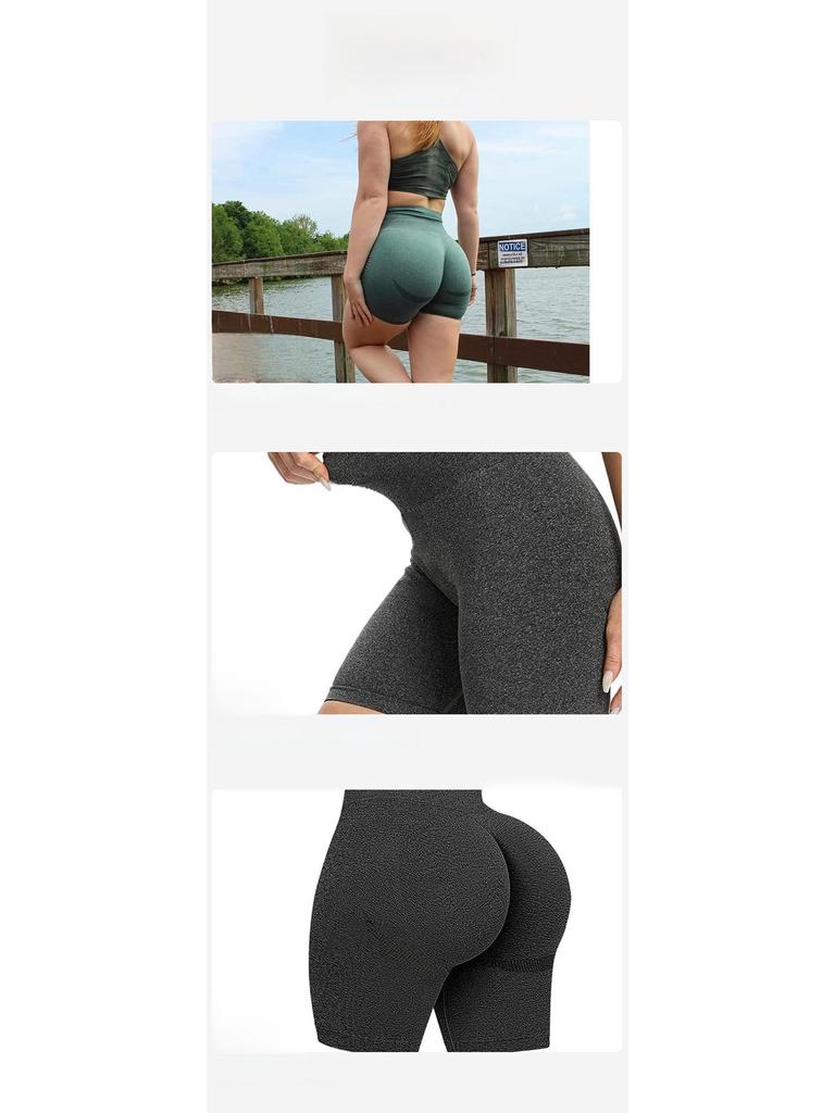 Baoshun Damen High Waist Yoga- & Radshorts - Europäischer & Amerikanischer Stil Fitnessbekleidung
