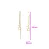 14K Gold Plated Long Cercei Earrings Moon and Star Design Elegant Fashion Earrings for Women