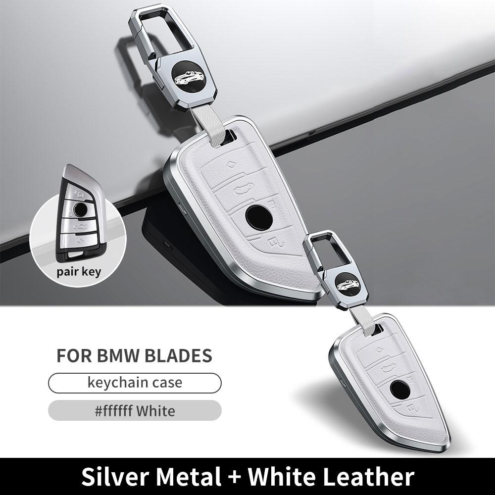 Metal Cowhide Remote New For Bmw G30 G05 X5 F15 X6 F16 7 Series G11 X1 F48 F39 X4 X3 F40 Car Key Case Cover Shell Fob Protector