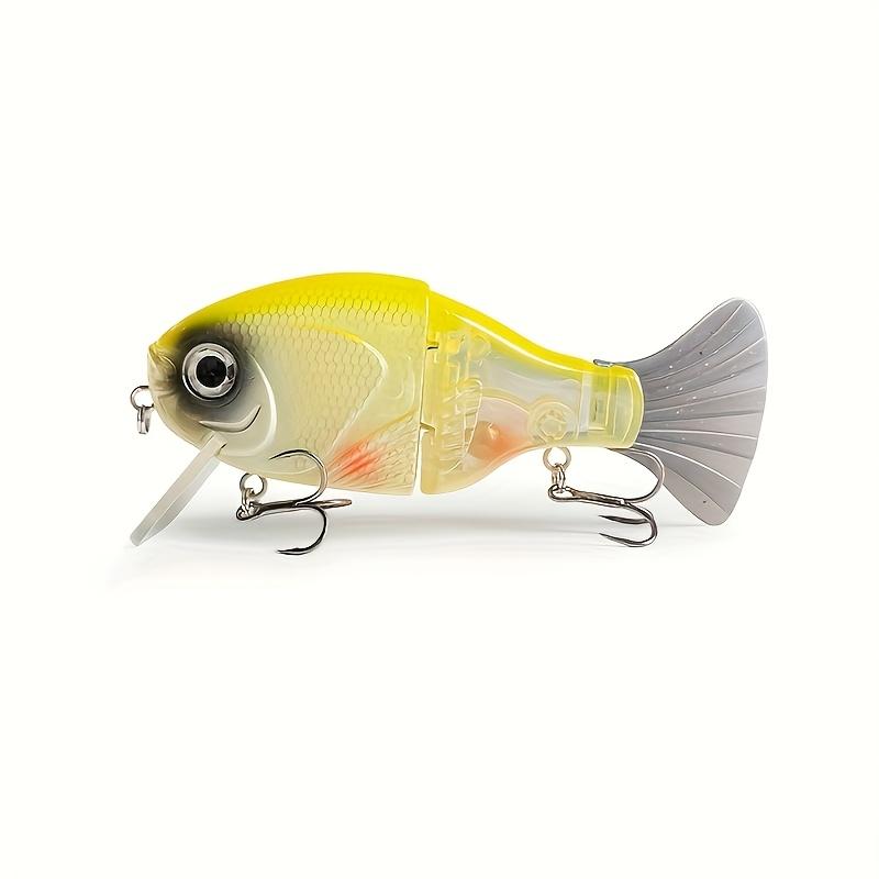 2-сегментная шарнирная плавающая рыболовная приманка 12,5 см 45 г - Мягкий хвост, шумовые шарики, стальное соединение для окуня, щуки, морского окуня