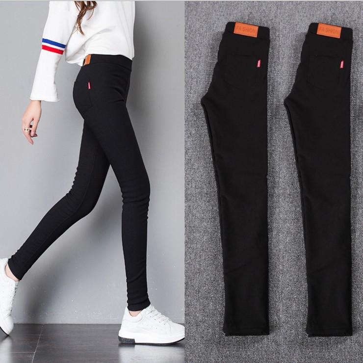 Fashion Women's Skinny Black Pencil Pants Denim Pants Slim Leggings Jeans