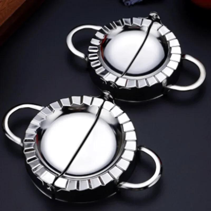 Stainless Steel Dumplings Tool Dumpling Mold Household Manual Press Cooking Room Pastry Baking Dumpling Maker Accessories