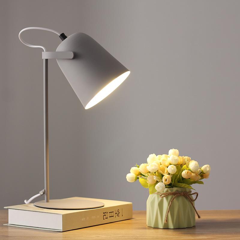 Nordic Macaron-Colored LED Desk Lamp - Eye-Protecting, Dorm-Ready for Students
