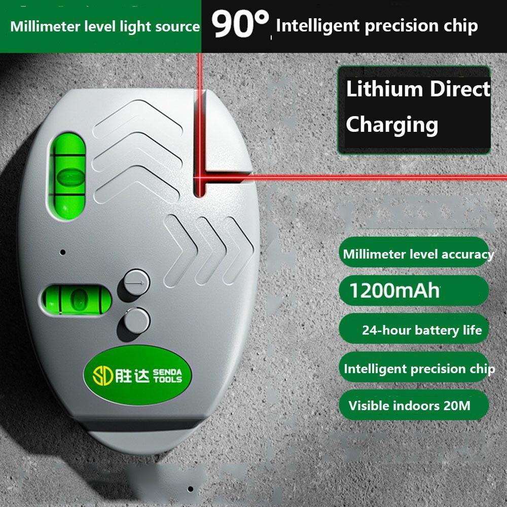 

Vertical Mouse Laser Level High-precision Electronic Laser Ruler Construction Tool