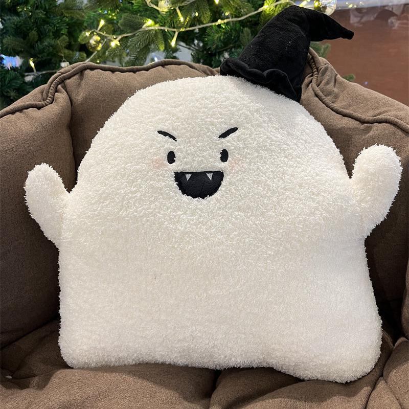 Halloween Spooky Ghost Throw Pillow Elf Plush Toy Cute Holiday Decoration Vampire Bat Doll Boy and Girl Gift