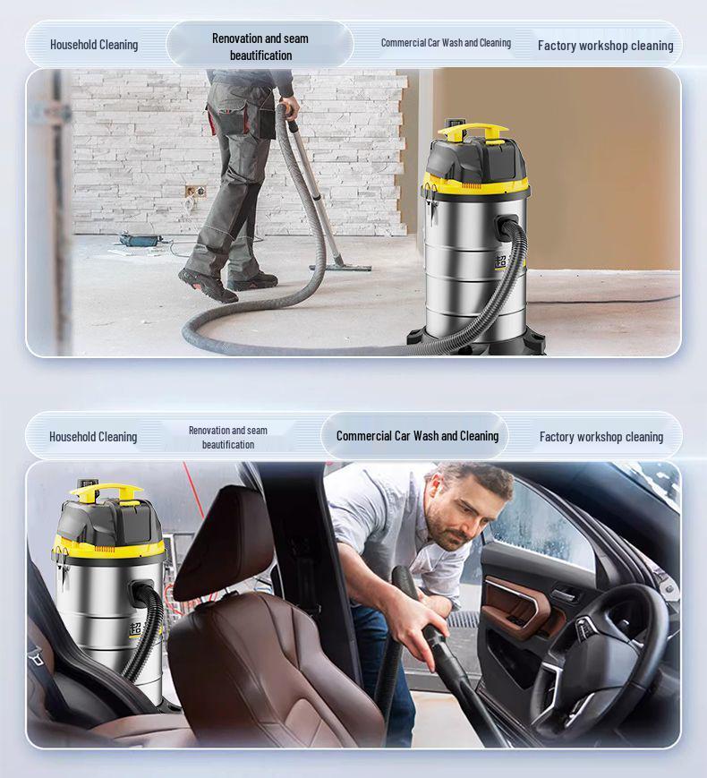 High-Power Industrial & Household Vacuum Cleaner for Carpet, Car, and Seam Cleaning
