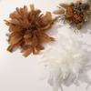 DIY Jewelry Simulated Flower Brooch Accessories Feather Fake Flower for Pin  Wedding