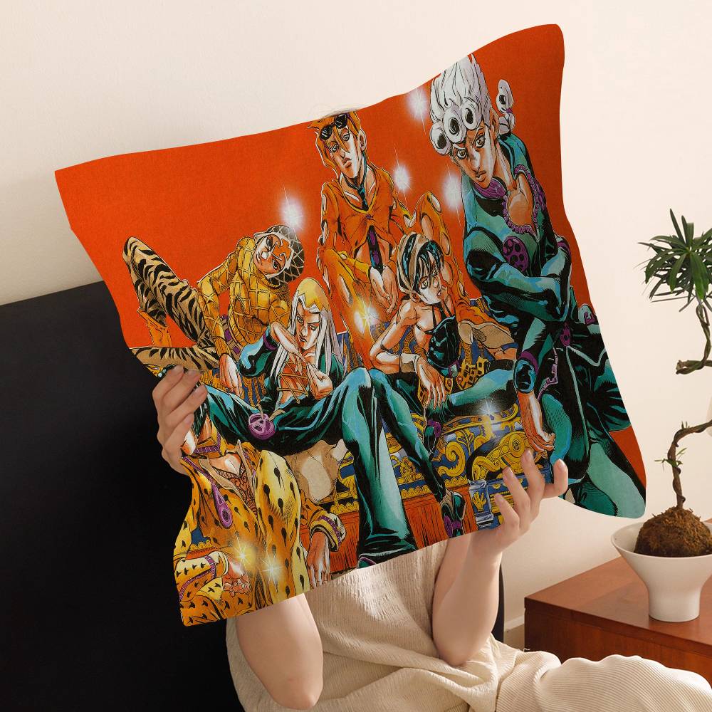 

Anime JoJo Bizarre Adventure Pillow Anime Pillow Sofa Bed Head Pillow Cover Cushion Cover 45x45 cm Fashion 12x12Inch