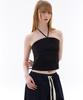 Alikim Mellifluous String Tube Top / Black