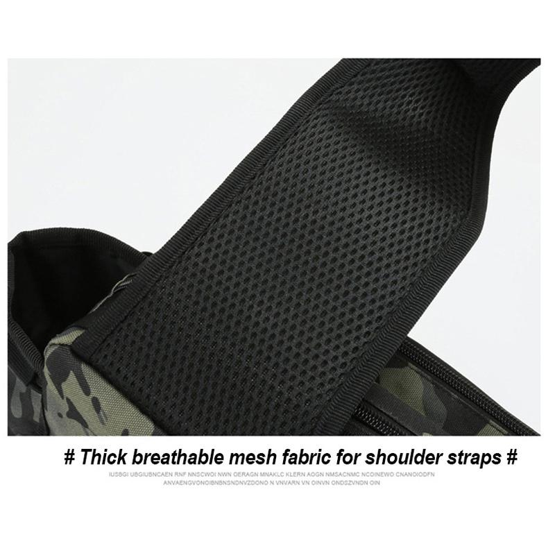 Geantă pentru bărbați, impermeabilă, din nailon, cu talie, cu picior în jos, pentru călătorie militară, cu umăr multifuncțional, genți pentru pescuit sportiv, pentru alergare în aer liber