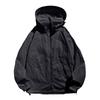 Leichte Damen Outdoorjacke Sommer Schnelltrocknend Atmungsaktiv Lockerer Schnitt Mit Kapuze Reißverschluss Lässig Windjacke