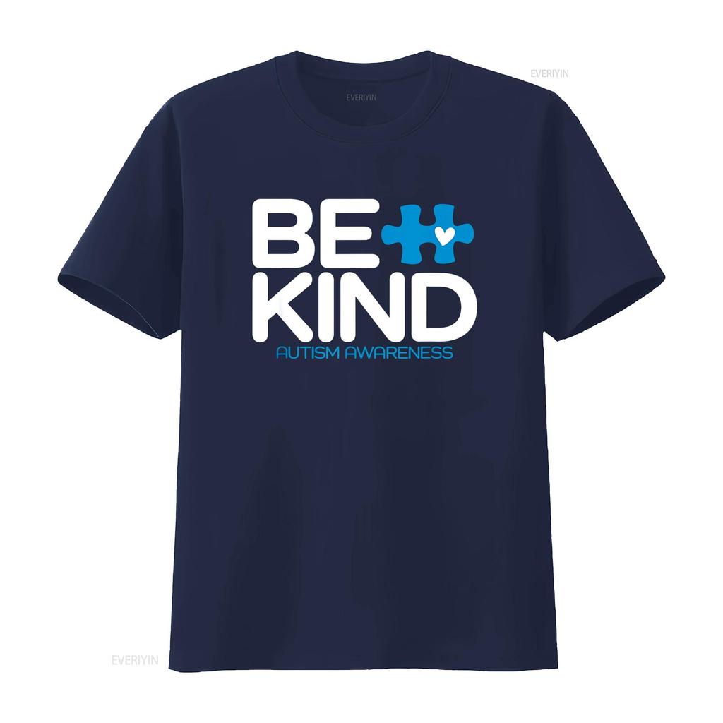 Autism Be Kind T Shirt Kids Awareness vintage Washed Stylish designer clothes Stretched fashion Top For Everyday Wear