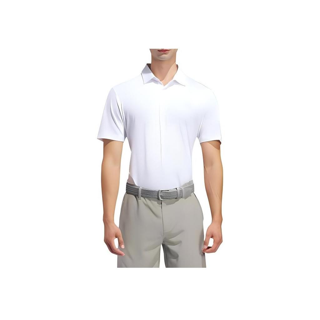 Adidas Ultimate365 Solid Color Small Logo Pullover Comfortable Fitted Short Sleeve Polo Shirt Men Polo Shirts White IM8408