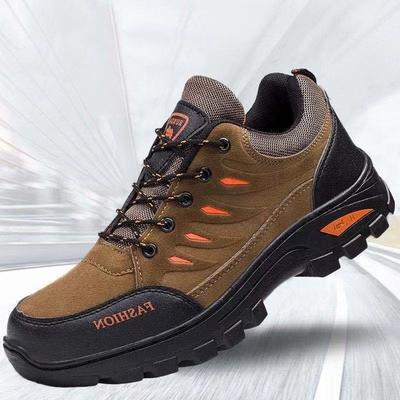 Vintage Herren Rutschfeste Sicherheitsarbeitsschuhe Qualitätsmarke Herren Wanderschuhe Kletterschuhe Outdoor Schnürschuhe Herren Lauf-Sneakers