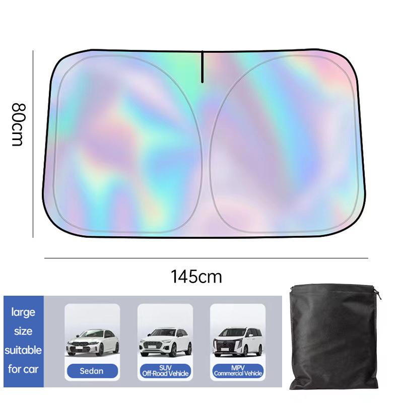 Car Front Windshield Sunshade Cover For Chery iCAUR V27 2026 Upgrade Laser Car Front Window Sunshade Accessories