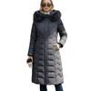 Medium To Long Slim Fit Thick Cotton Jacket Warm Cotton Clothing for Women