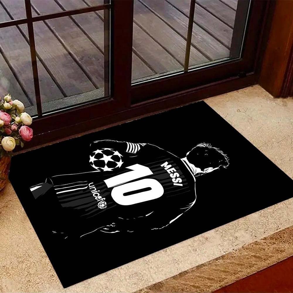 Messi's Legacy Soccer Floor Rug Office Rug Design for Hallway Game Room Decorate room Bedrooms Antislip Carpet Office home decor